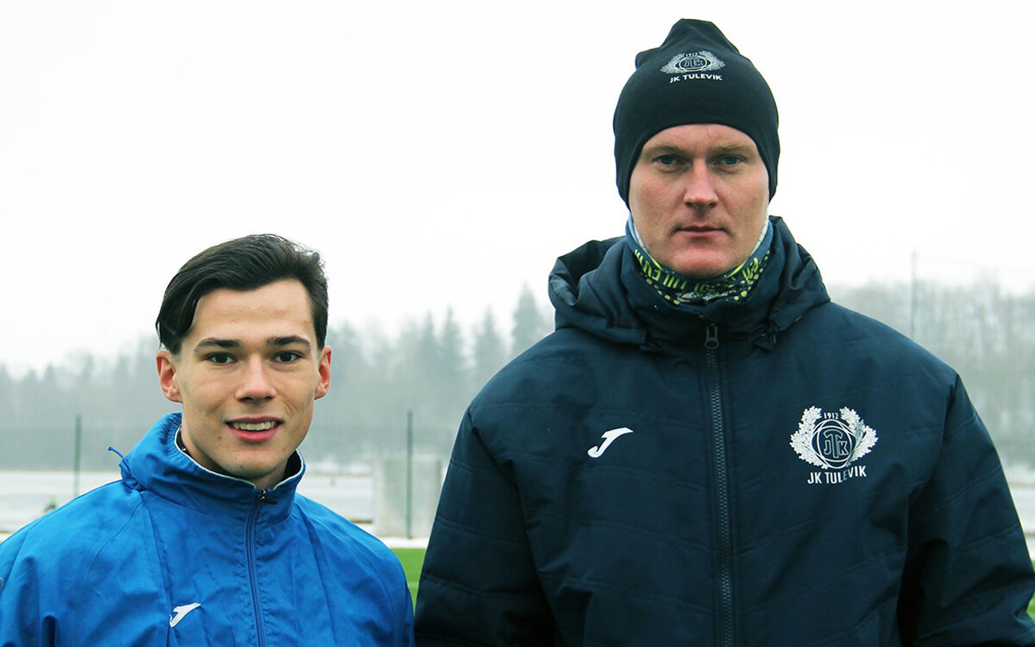 Mark Edur ja peatreener Sander Post