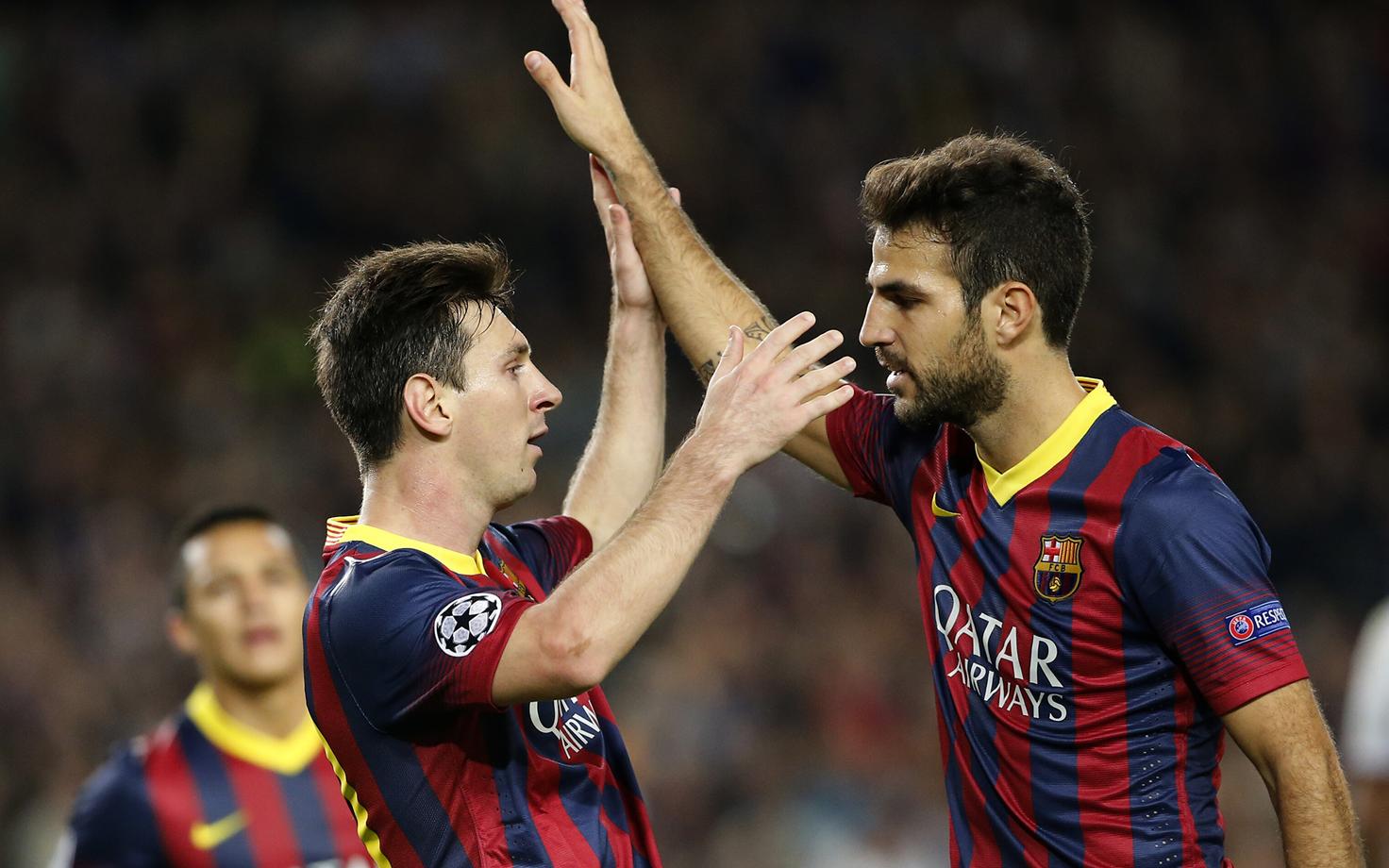 Lionel Messi ja Cesc Fabregas