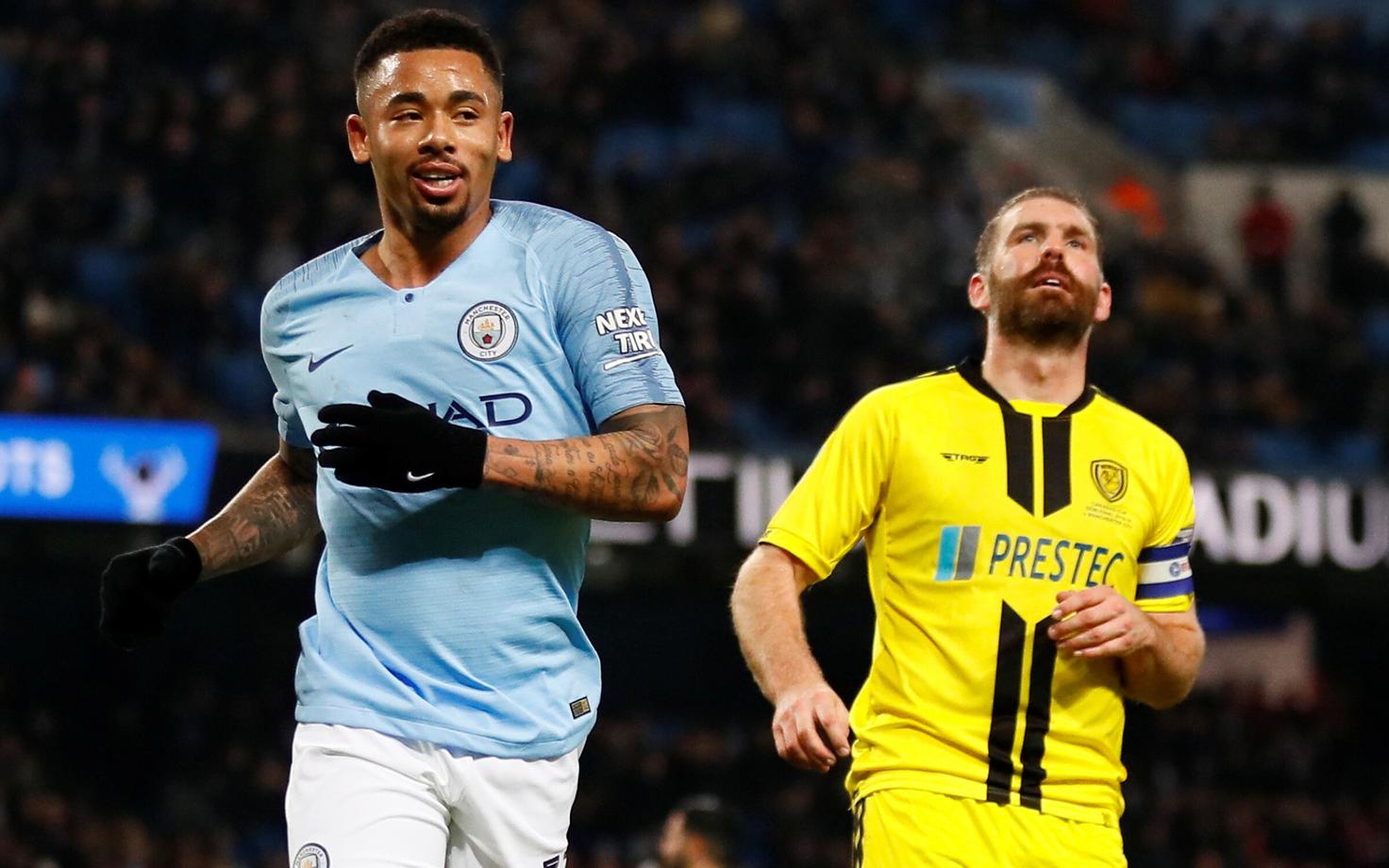 Gabriel Jesus lõi Burtonile neli väravat.