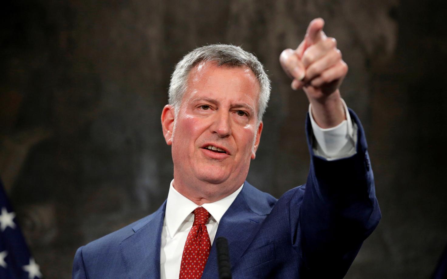 New Yorgi linnapea Bill de Blasio.