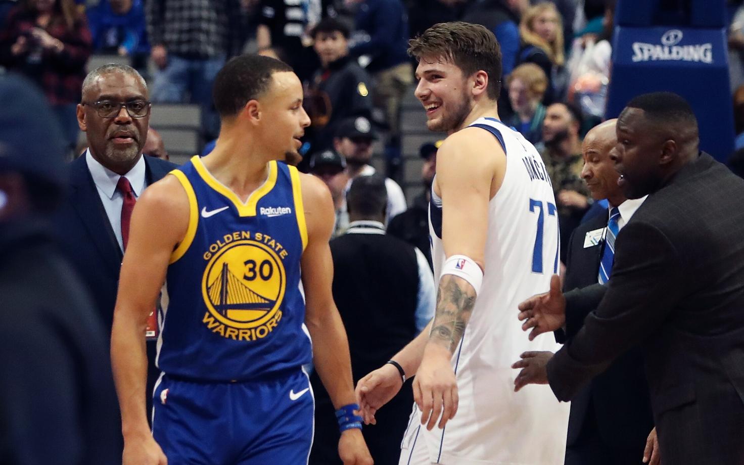 Stephen Curry ja Luka Doncic