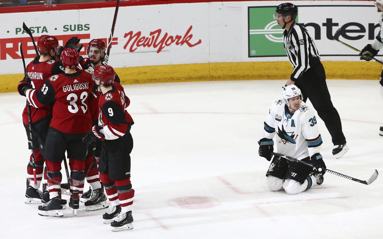 Arizona Coyotes lõpetas San Jose Sharksi võiduka seeria