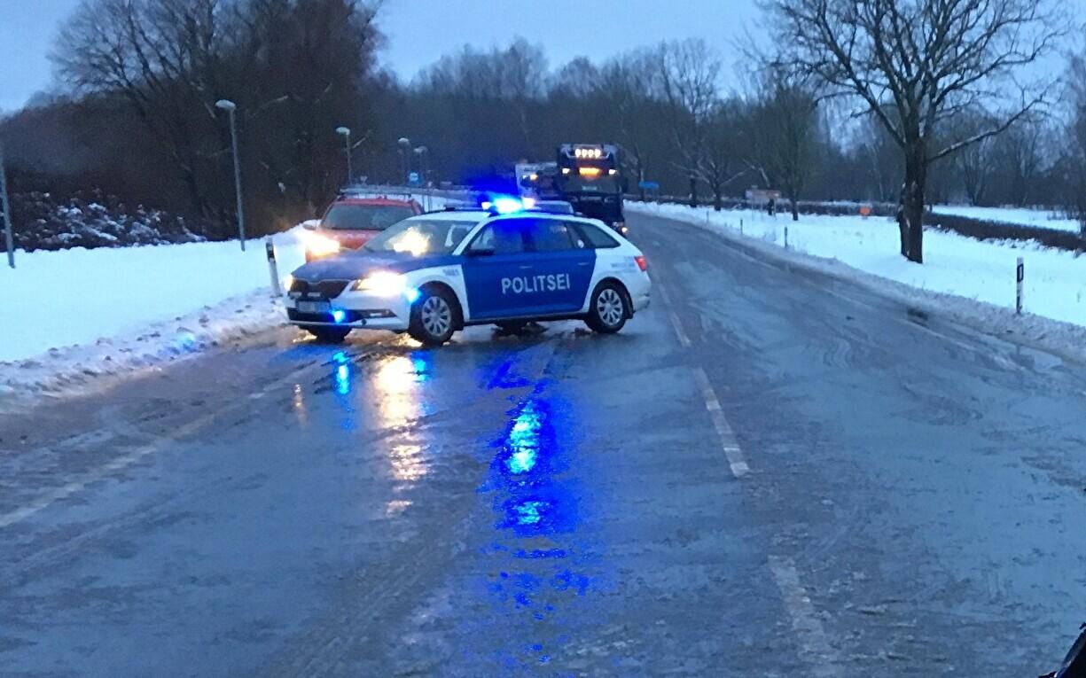 Politseiauto avariipaigas
