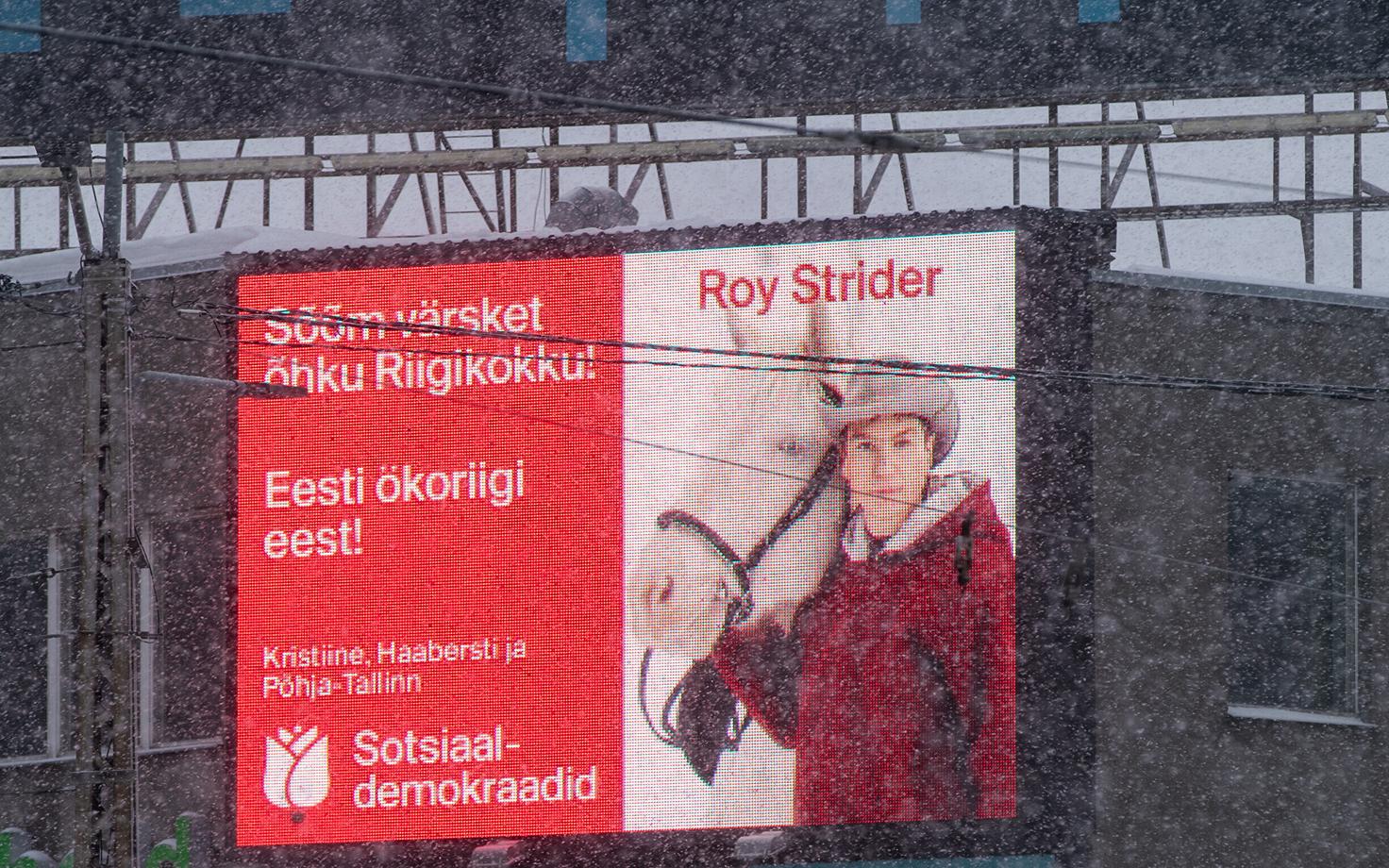 Roy Strideri valimisreklaam.