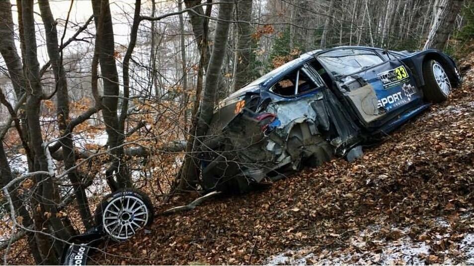 Elfyn Evansi Ford avarii järel