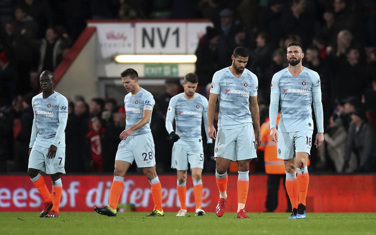 Löödud Chelsea mängijad Bournemouthis