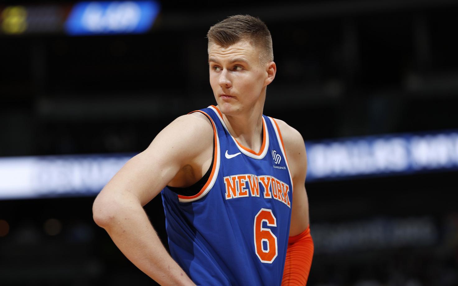 Kristaps Porzingis New York Knicksi särgis