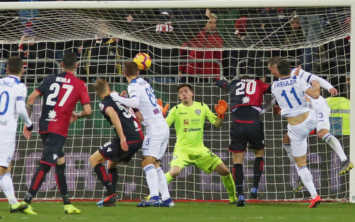 Cagliari kaotas viimatises voorus kodus Atalantale, mängu ainsa värava lõi Hans Hateboer.