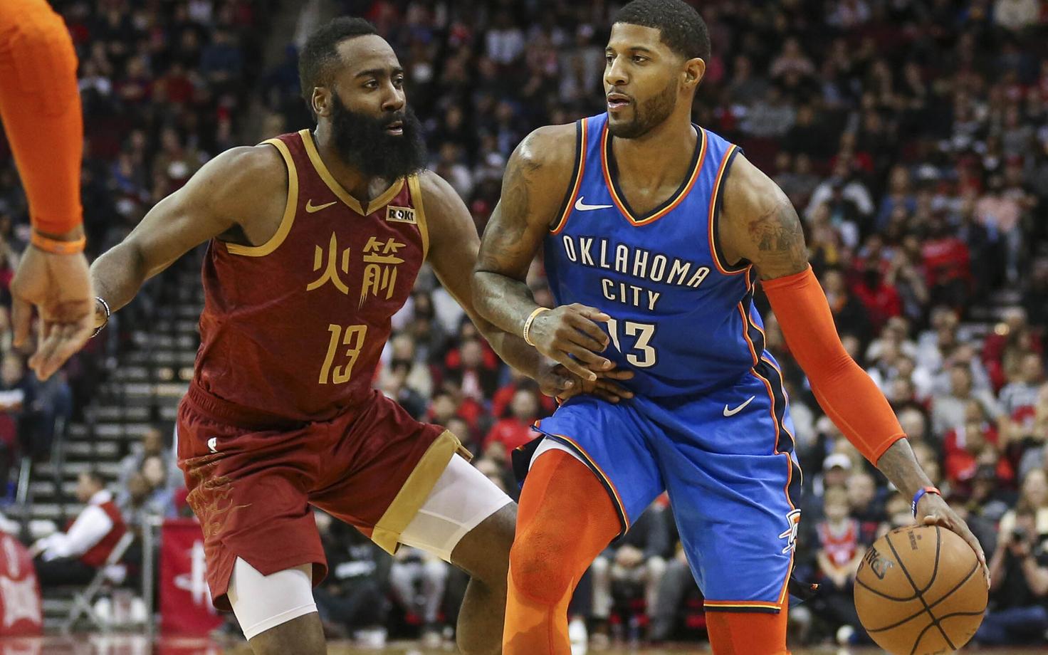 James Hardeni ja Paul George'i duellis jäi peale Thunderi mängumees