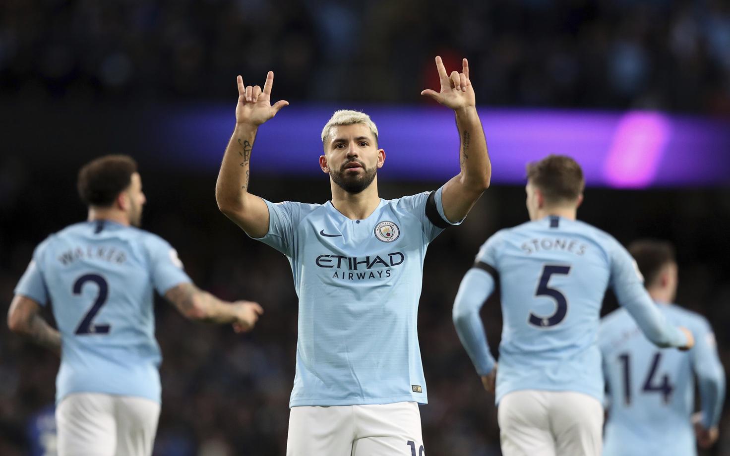 Sergio Agüero sai Manchester City võimsas võidumängus hakkama kübaratrikiga