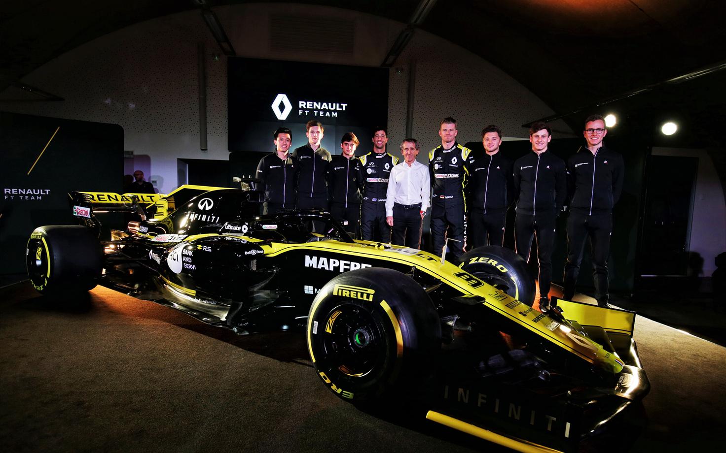 Renault vormelimeeskond uue hooaja masina esitlusel