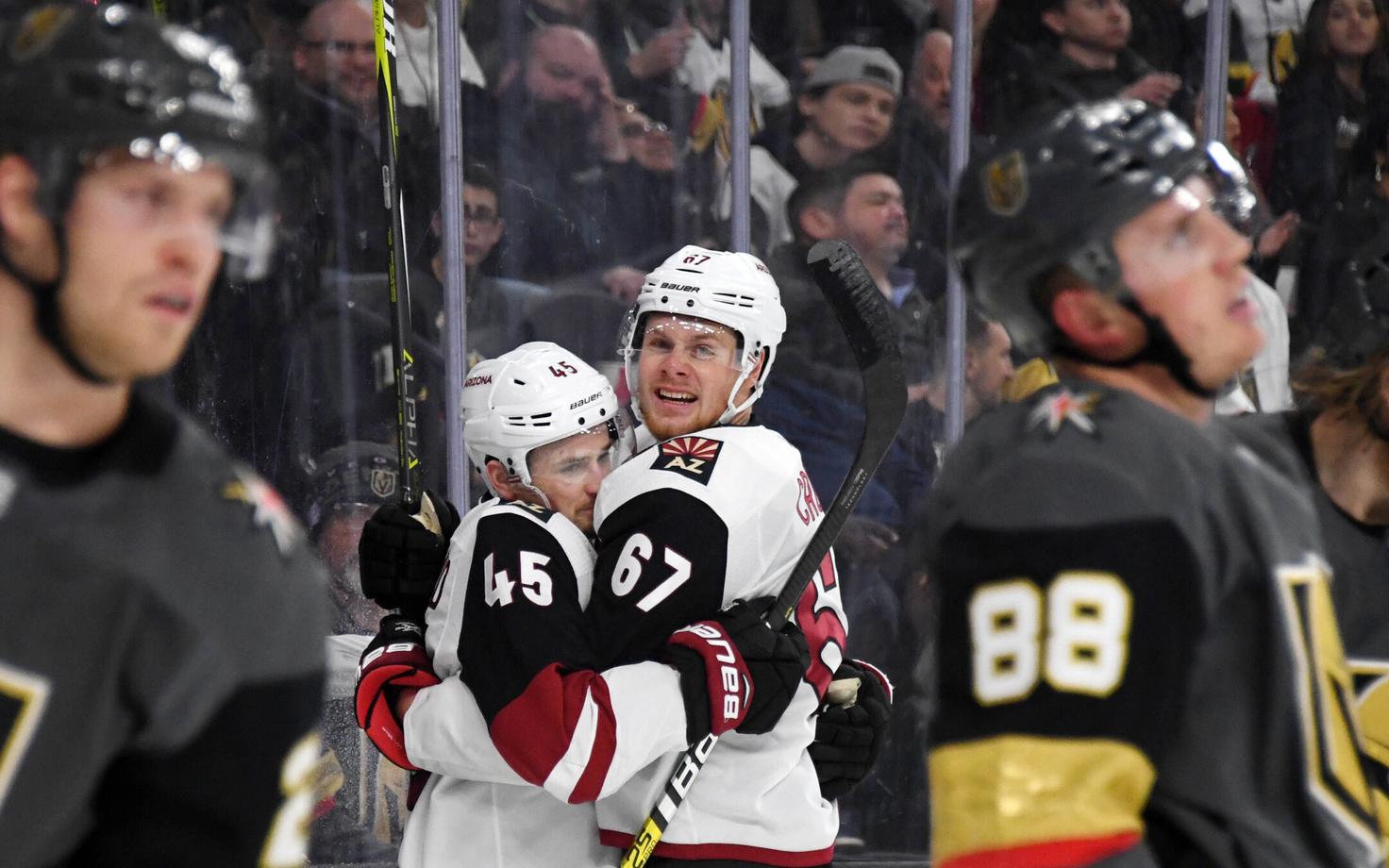 Vegas Golden Knights sai kodujääl neljanda järjestikuse kaotuse, jäädes alla Arizona Coyotesile.