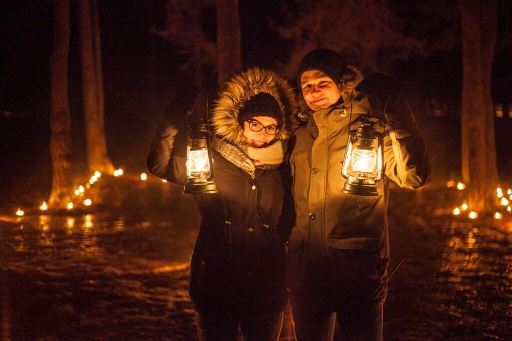 Поход с фонарями.