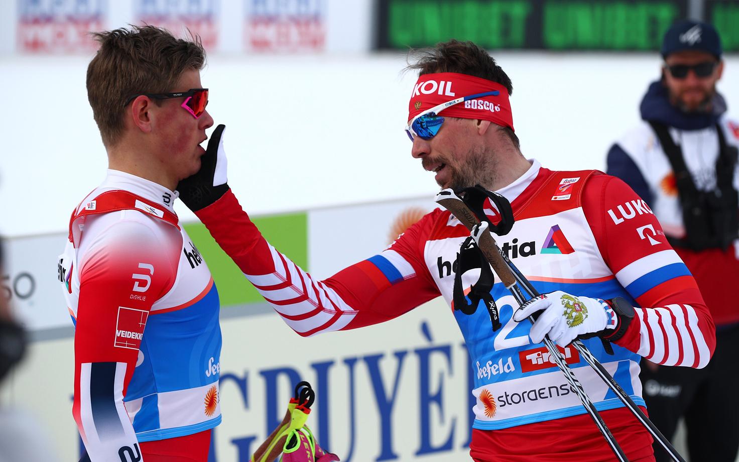 Sergei Ustjugov ja Johannes Hösflot Kläbo Seefeldi MM-il
