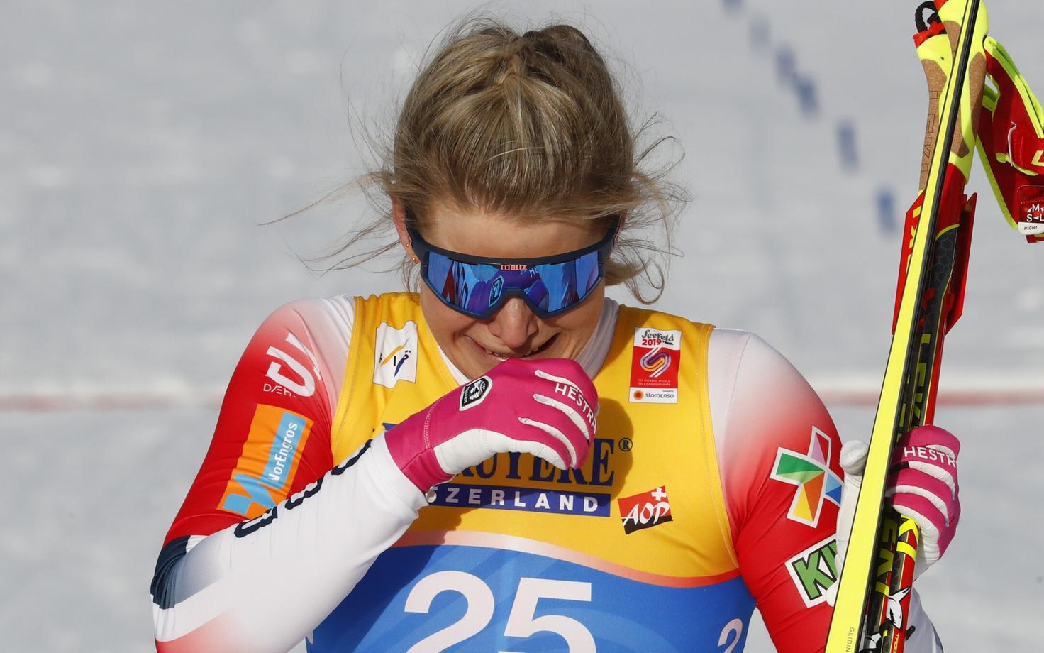 Mari Eide puhkes pärast pronksivõitu pisaraisse.