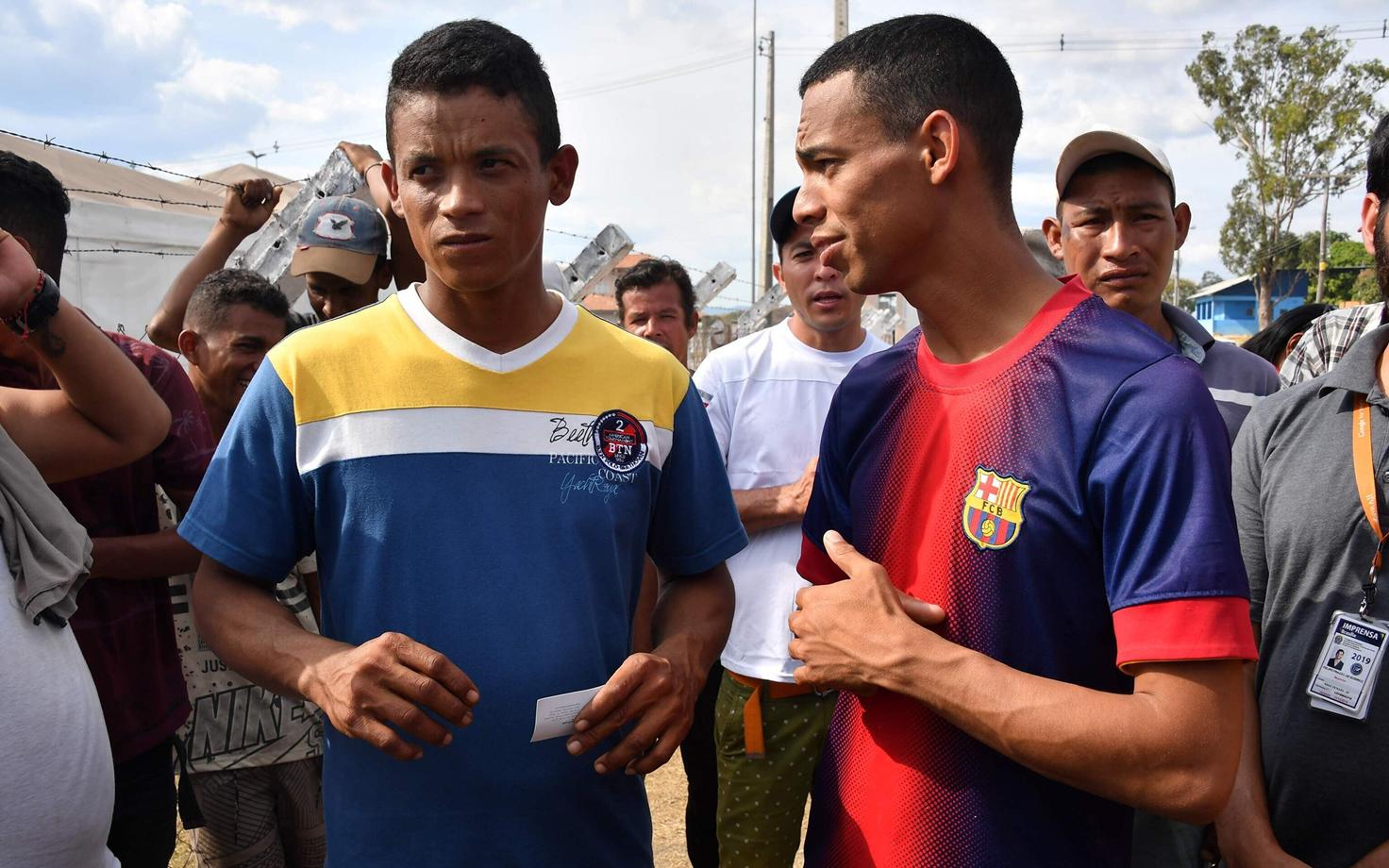 Brasiilias varjupaika palunud Venezuela sõjaväelased.