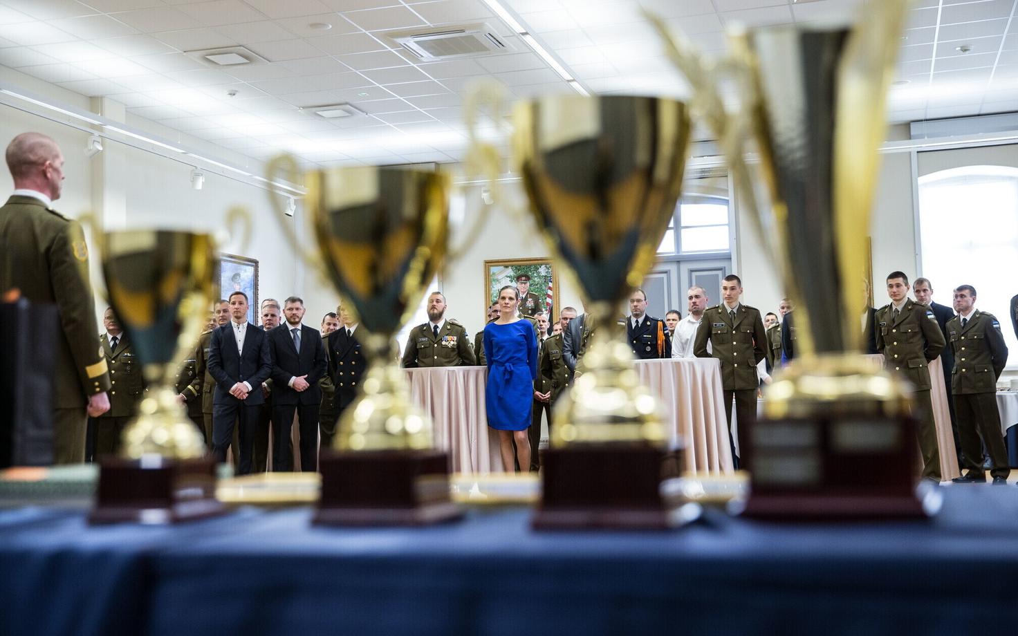 Kaitseväe juhatajate saalis tunnustati 2018. aasta kaitseväe parimaid sportlasi