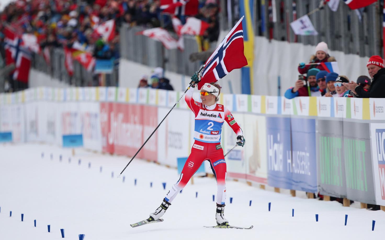 Тереза Йохауг выиграла масс-старт на чемпионате мира.