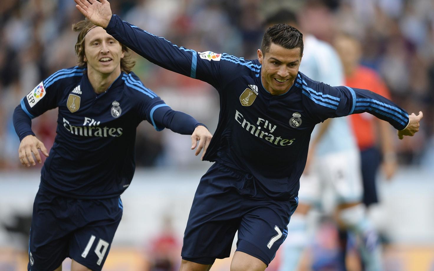 Luka Modric ja Cristiano Ronaldo