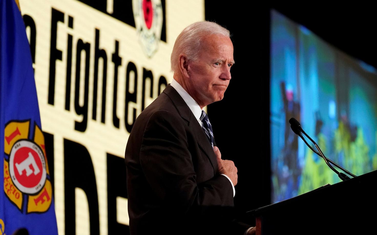 Joe Biden tuletõrjujate assotsiatsiooni üritusel Washingtonis.