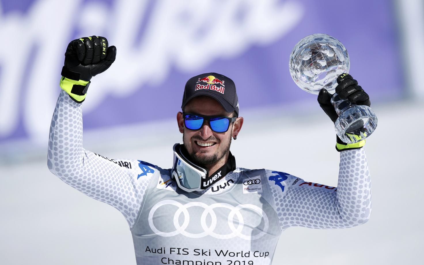 Dominik Paris ülisuurslaalomi kristallgloobusega