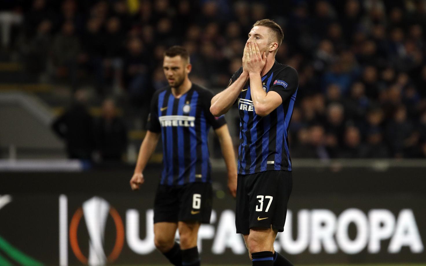 Internazionale mängijad pärast kaotust Salzburgile