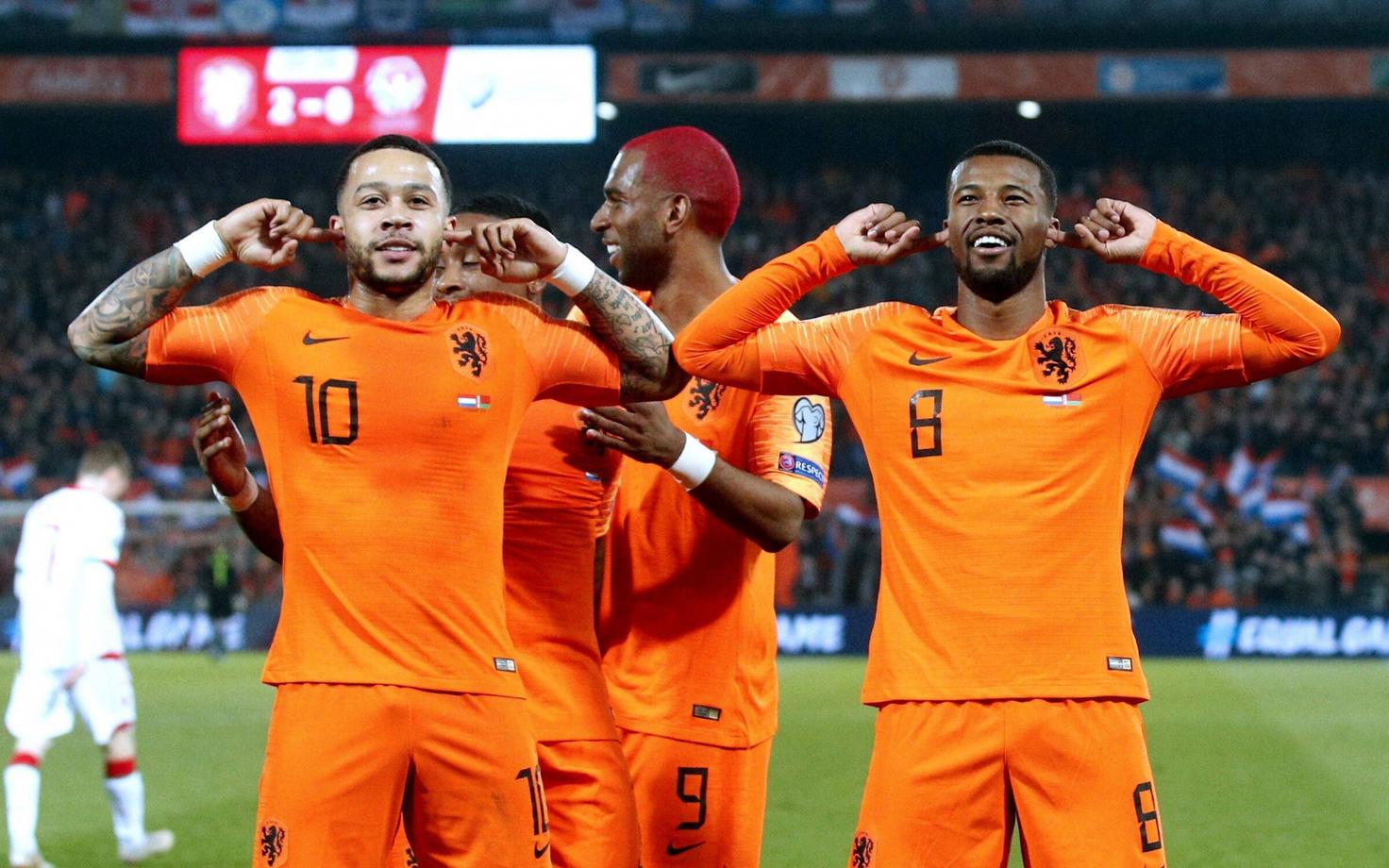 Memphis Depay ja Georginio Wijnaldum