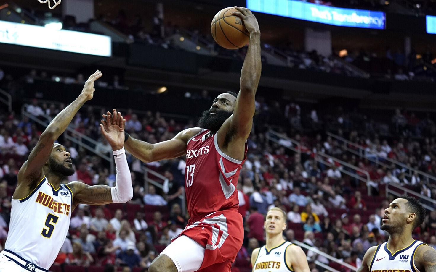James Harden (palliga) tõi Rocketsi parimana 38 punkti