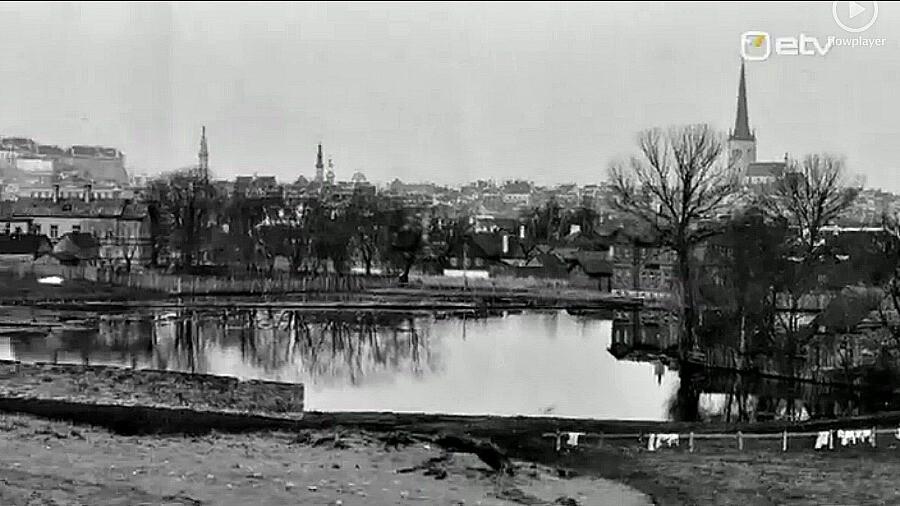 Вид на реку Хярьяпеа в 1920-е годы.