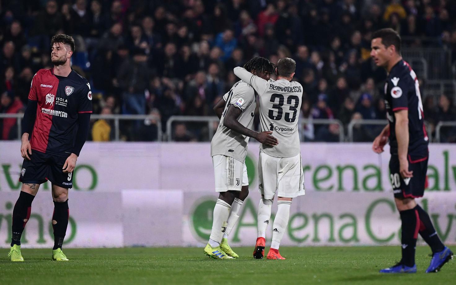 Torino Juventuse teise värava lõi Cagliari Calcio võrku Moise Kean.