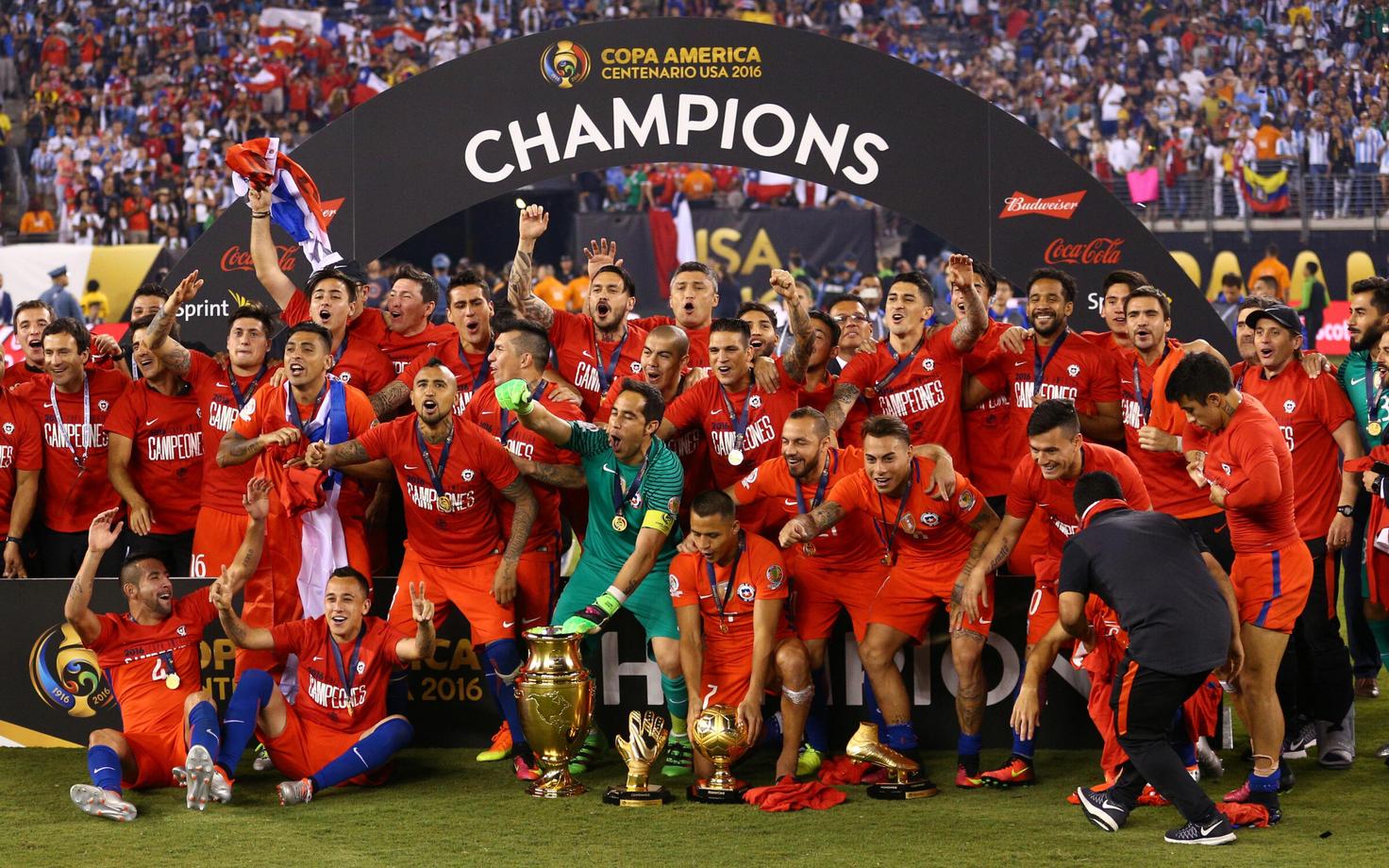2016. aastal võitis Copa America Tšiili