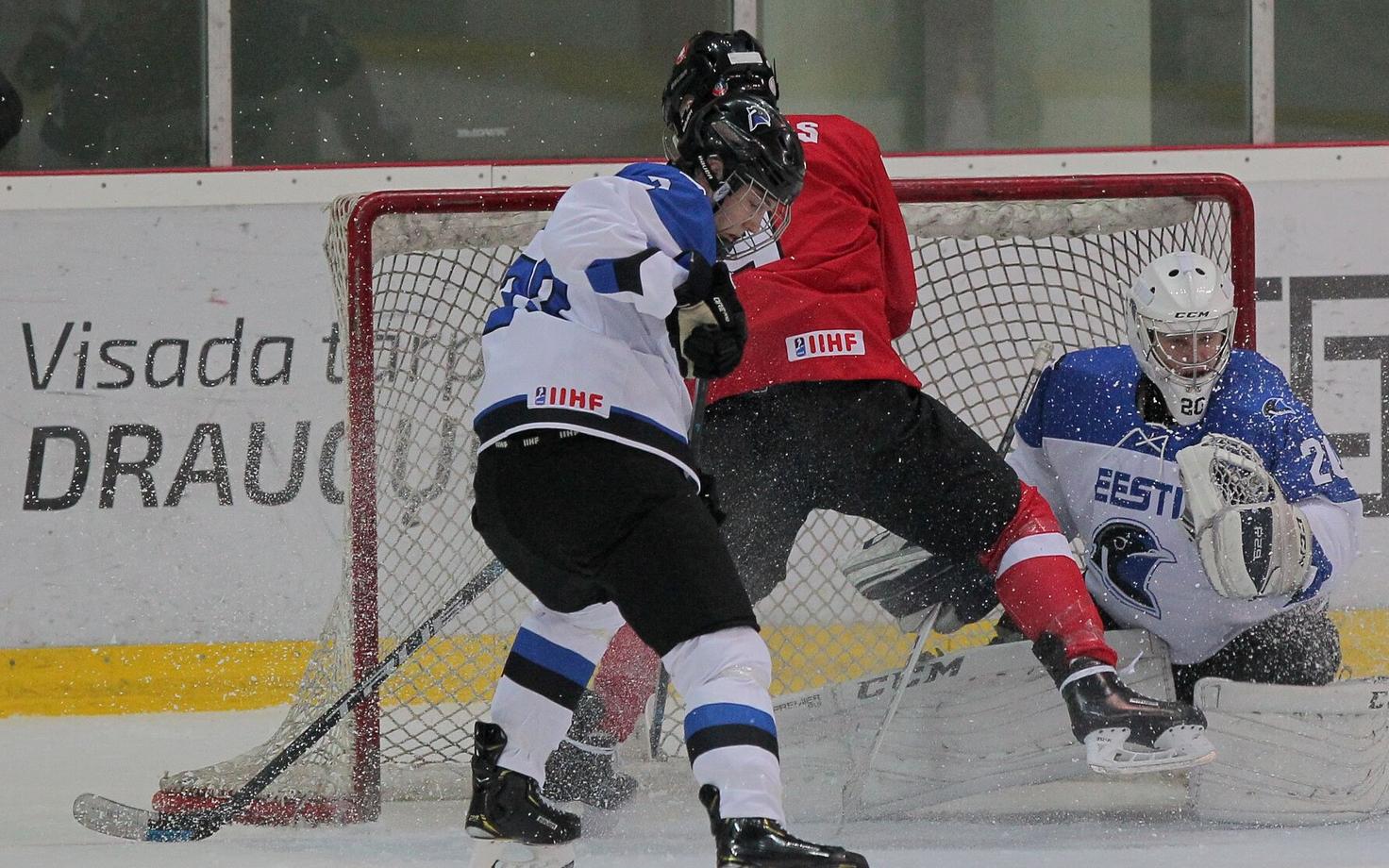 Eesti U-18 jäähokikoondis kaotas MM-i avamängus Leedule.