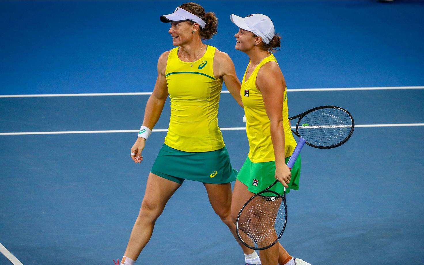 Austraaliale võidu toonud Samantha Stosur ja Ashleigh Barty