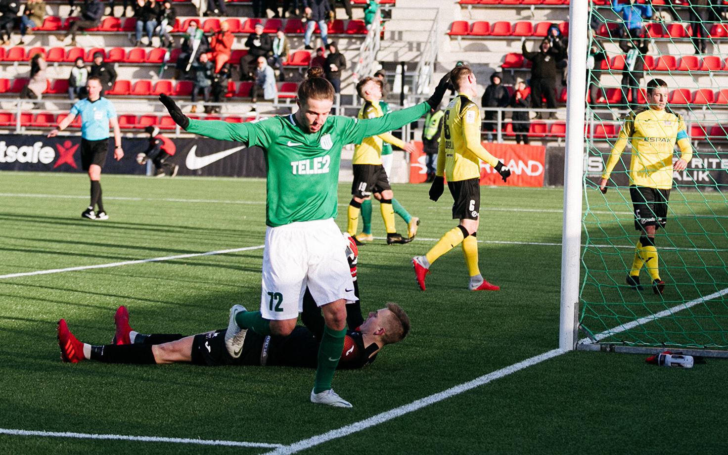 Herol Riiberg lõi Kalevile kaks väravat
