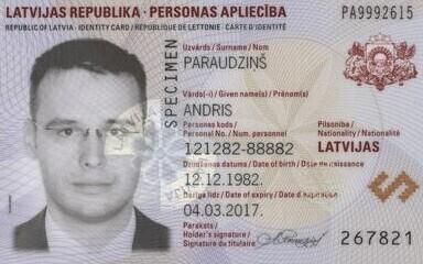 Läti ID-kaart.