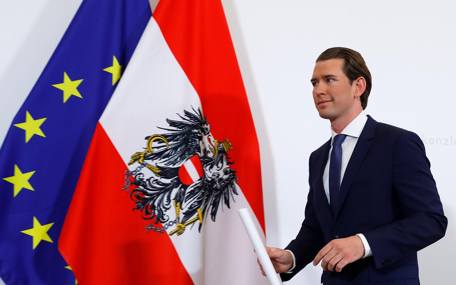 Austria kantsler Sebastian Kurz.