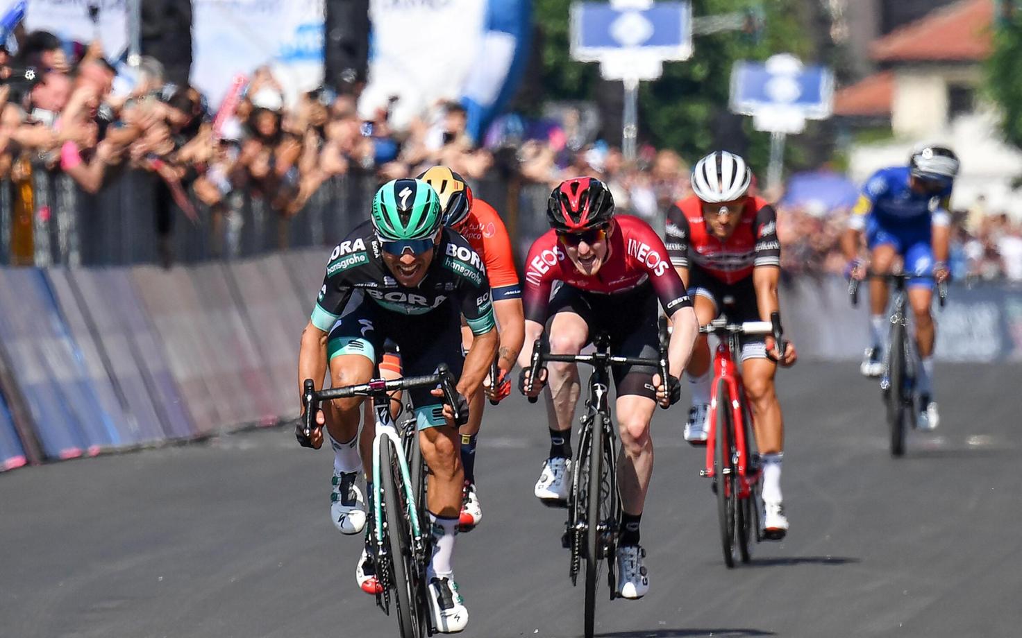 Cesare Benedetti võitmas Giro 12. etappi