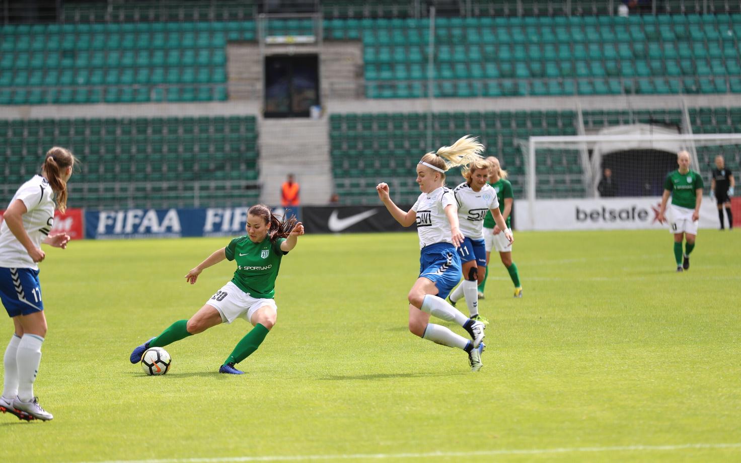 Naiste jalgpalli karikafinaal FC Flora - Pärnu JK