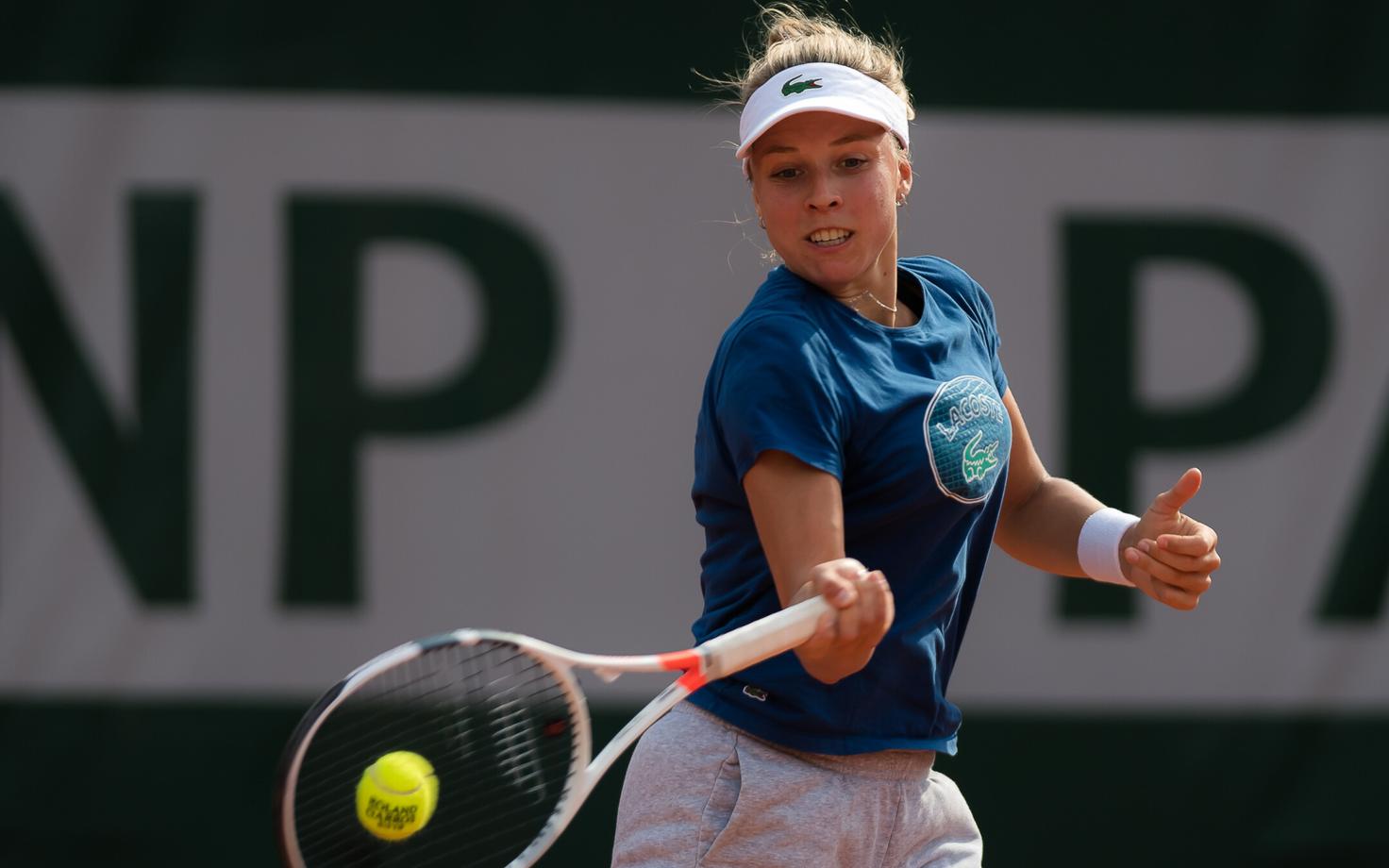 Anett Kontaveit Pariisis treeningul.