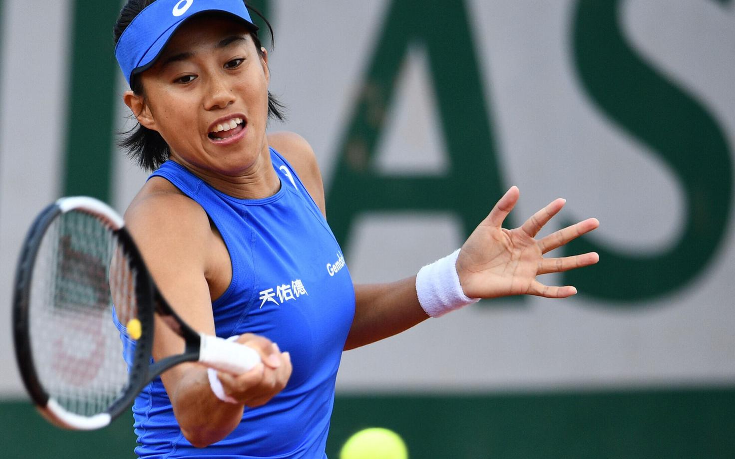 Zhang Shuai mängus Kaia Kanepi vastu.