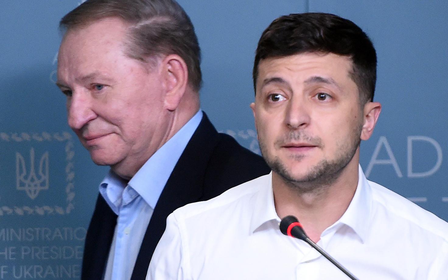 Леонид Кучма и Владимир Зеленский.