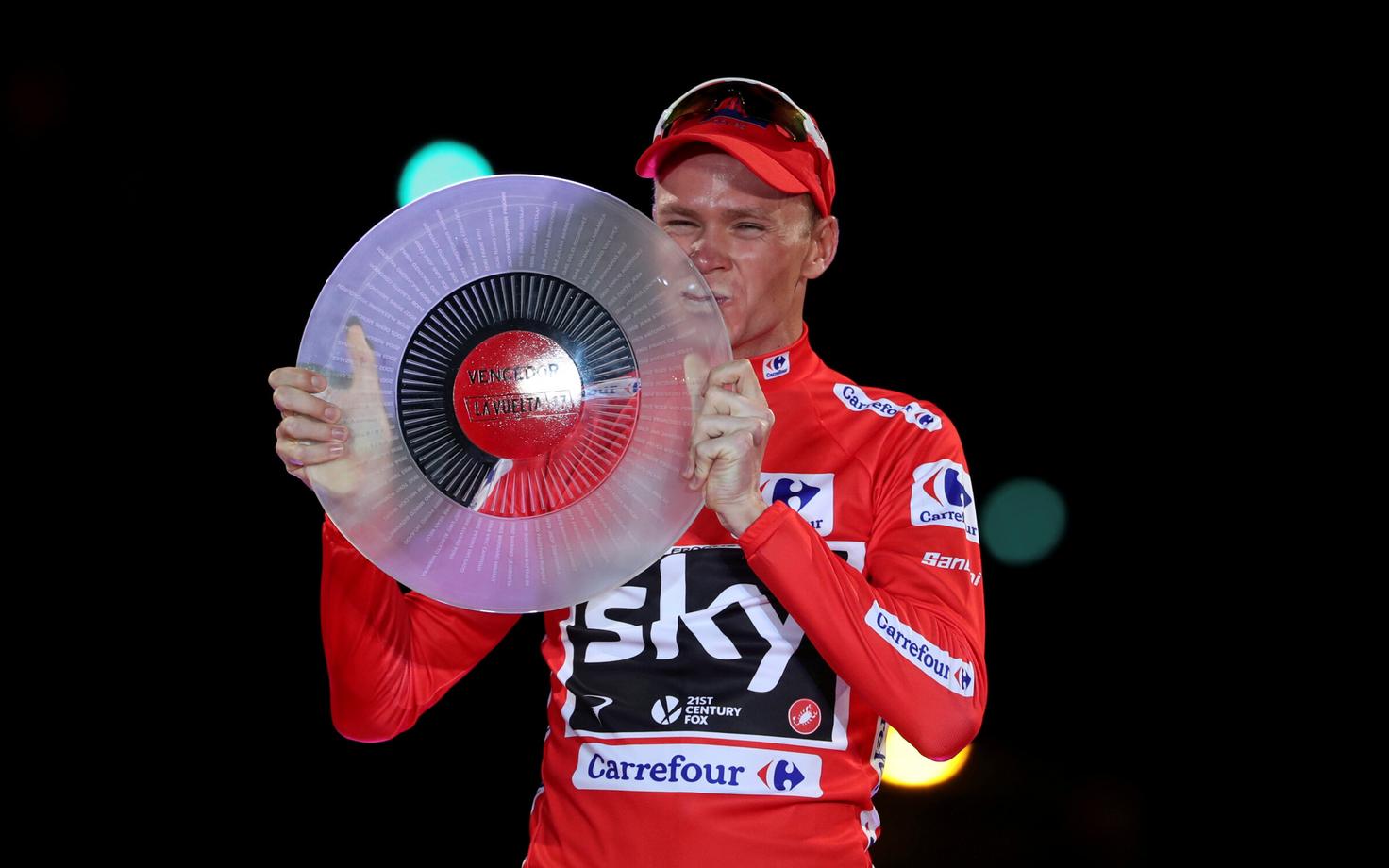 Chris Froome võidutses Vueltal 2017. aastal. Nüüd võib ta saada teisegi Vuelta üldvõidu.