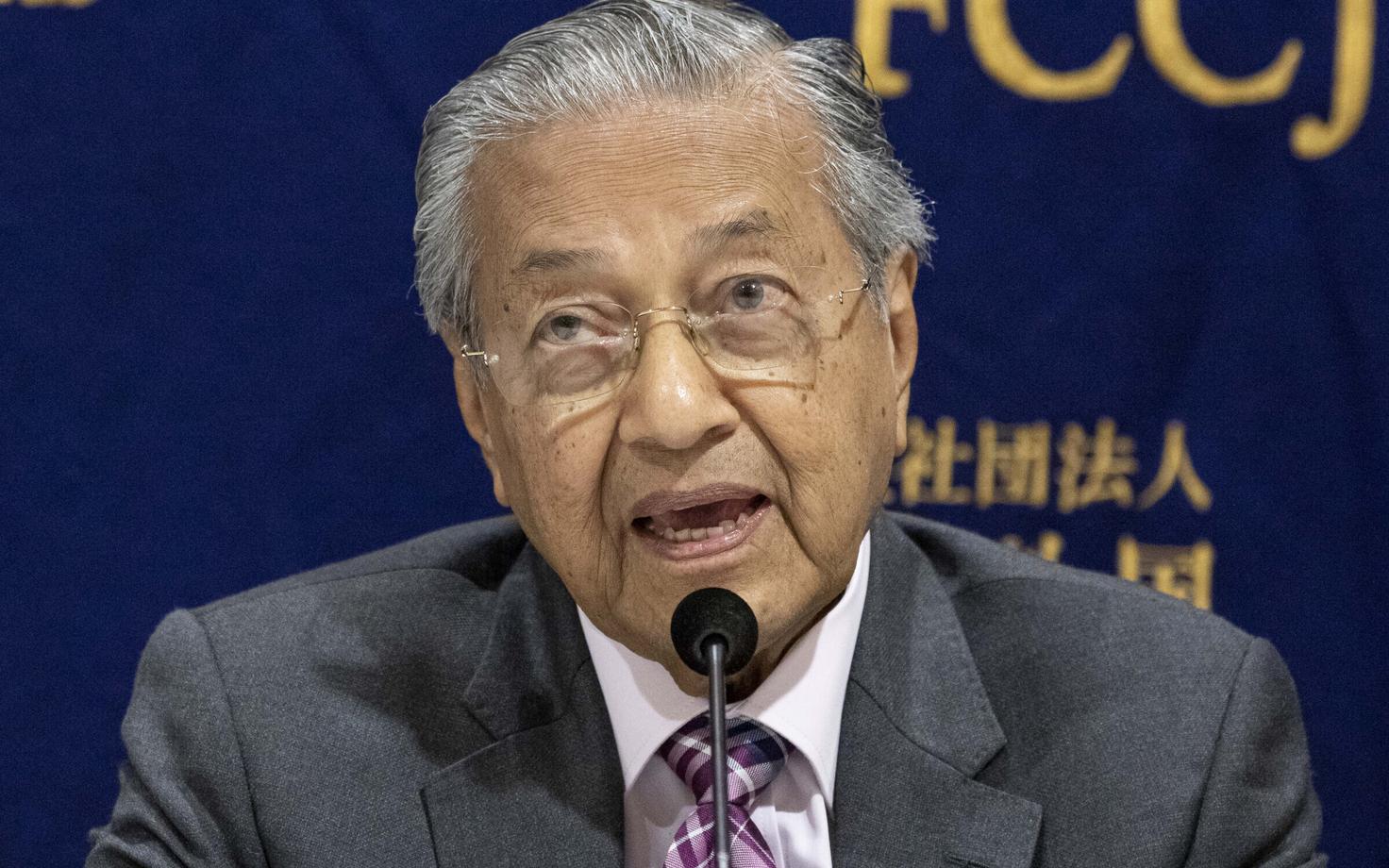 Malaisia peaminister Mahathir bin Mohamad.