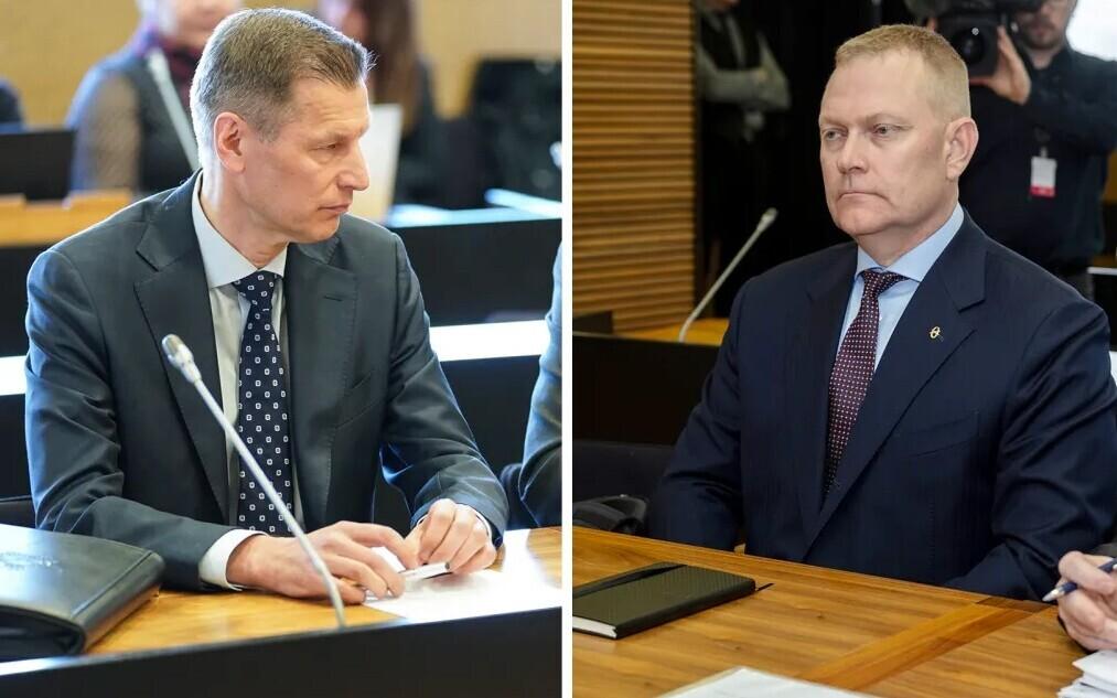 Soome õhuväe endine ülem Sampo Eskelinen (vasakul) ja Karjala lennusalga endine ülem Markus Päiviö.