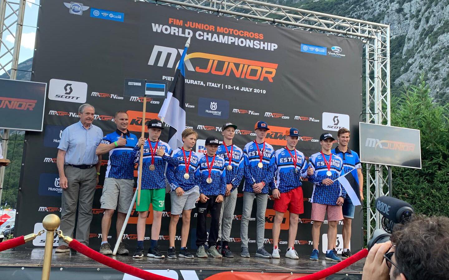 Eesti koondis motokrossi juunioride MM-il.