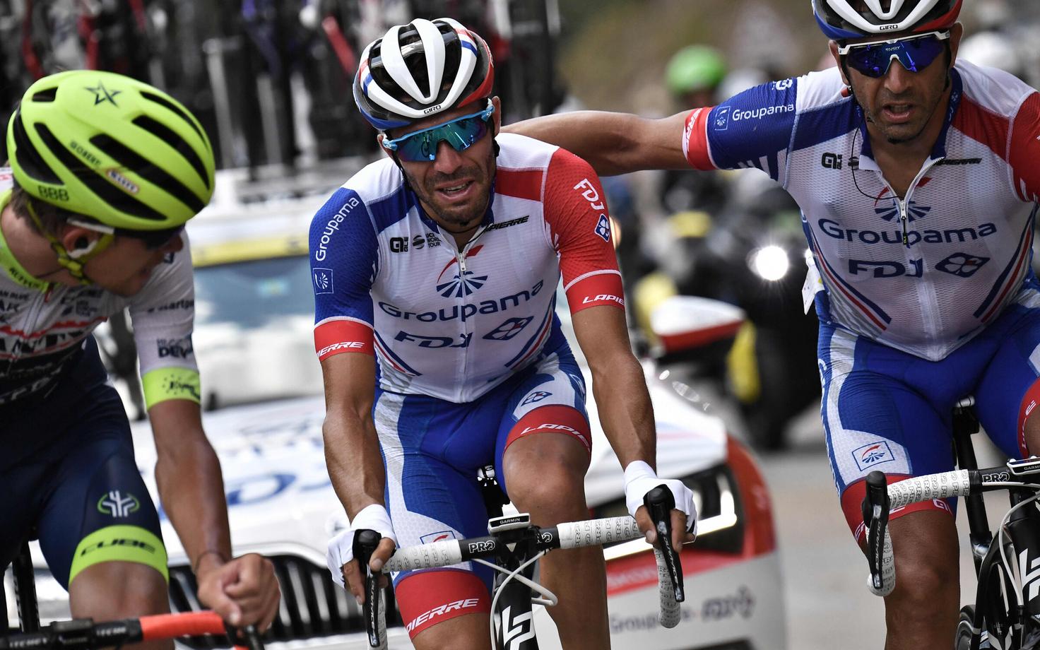 Thibaut Pinot (keskel)