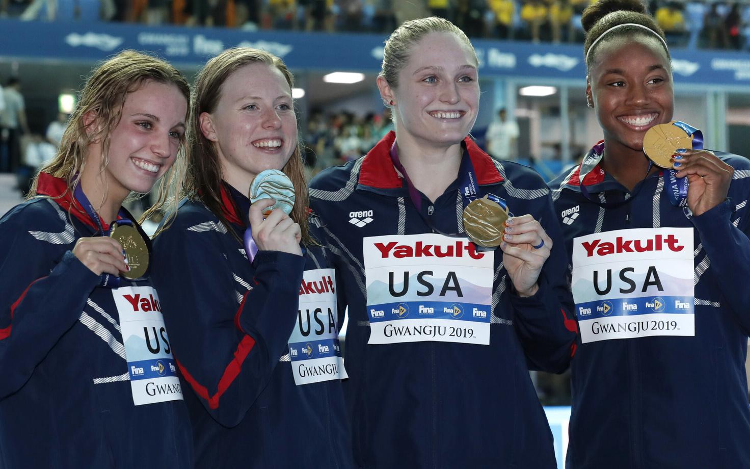 Regan Smith, Lilly King, Kelsi Dahlia, Simone Manuel