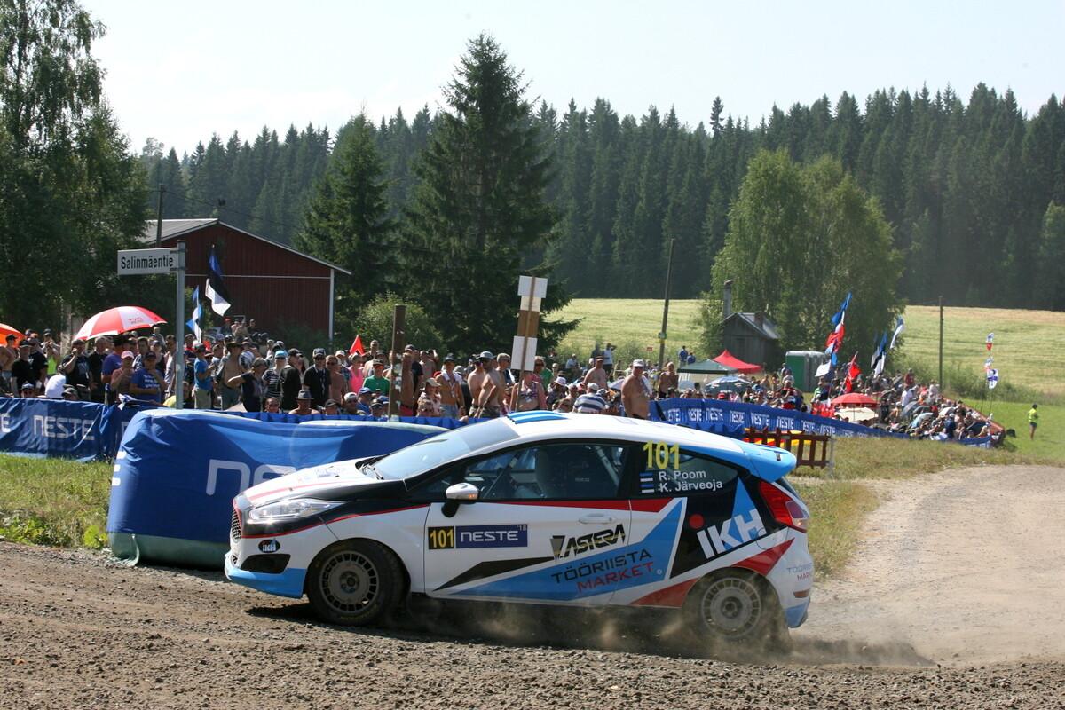 Roland Poom ja Ken Järveoja Soome MM-rallil.