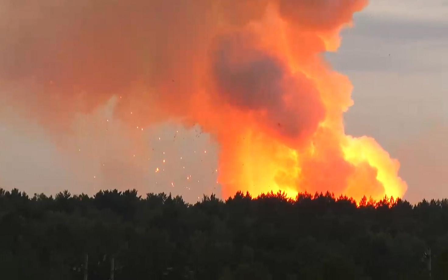 Ariivifoto: laskemoonalao põleng käesoleval nädalal Krasnojarski krais.