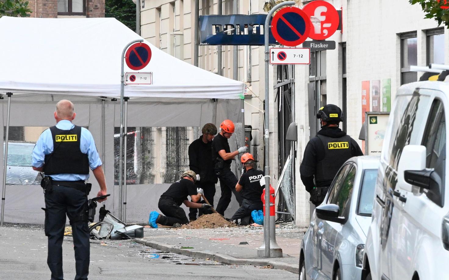 Plahvatus Kopenhaageni politseimaja juures.